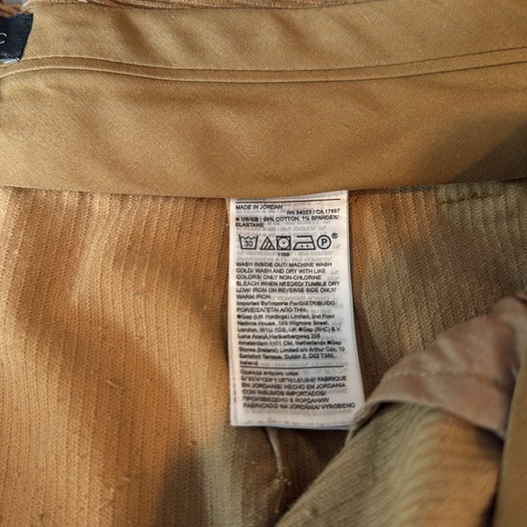 Banana Republic Rivoli Relaxed Wide Leg Vicuna Brown Corduroy High Rise Pants 8S - Picture 8 of 10